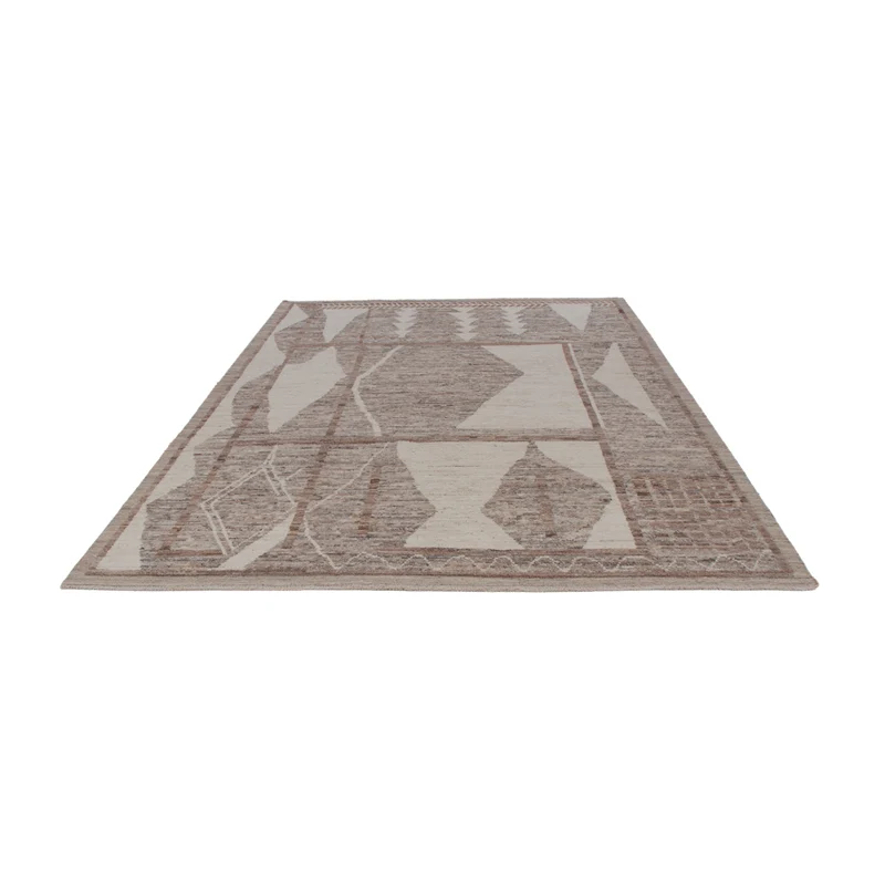 Berber Teppich 200x302cm - Wollteppich - dunkelgrau