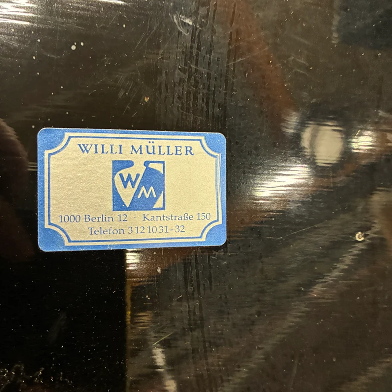WILLI MÜLLER Beistelltisch Schwarz Holz Lackiert Couchtisch Tisch Gebraucht