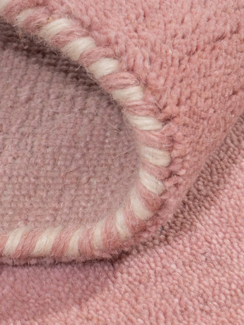 Loribaft Loom Teppich 60x90cm - Wollteppich - rosa