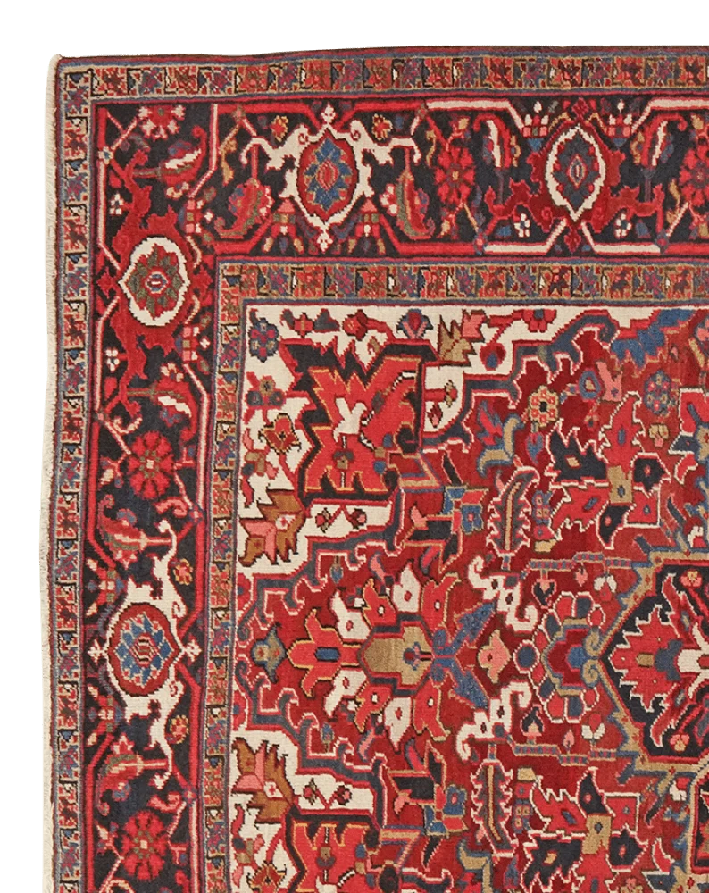 Heriz · Handgeknüpft – Rot, 194x145 cm