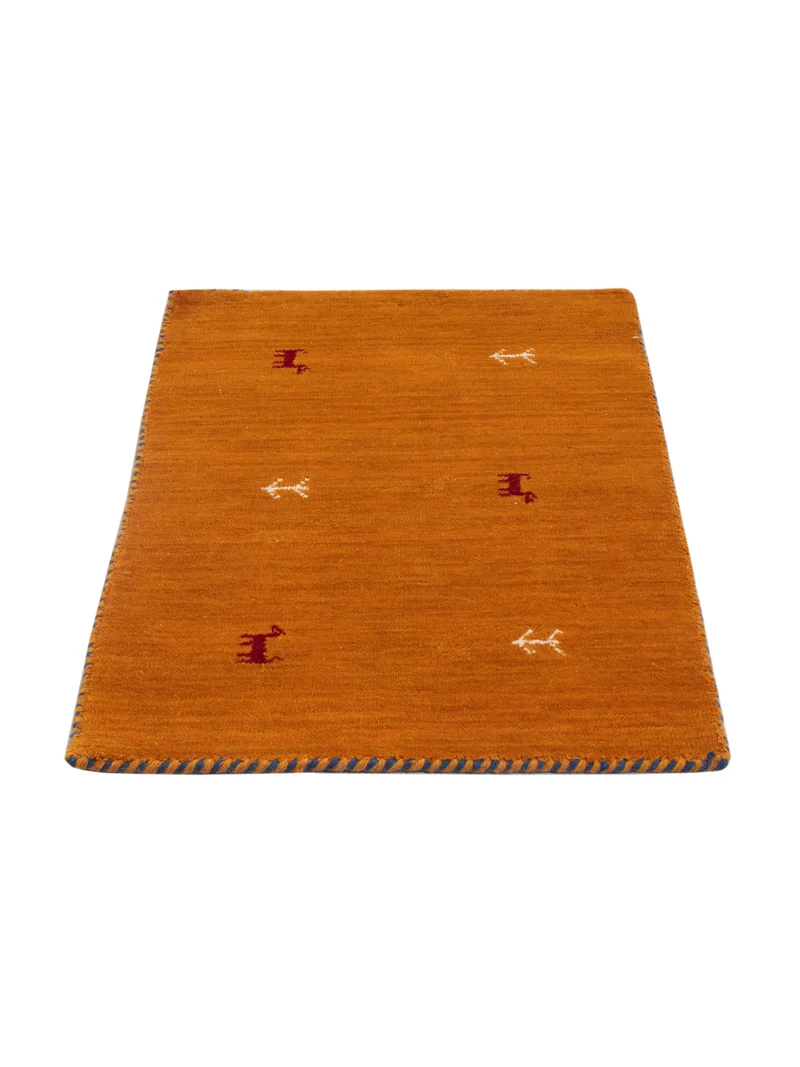 Loribaft Loom Teppich 60x90cm - Wollteppich - orange