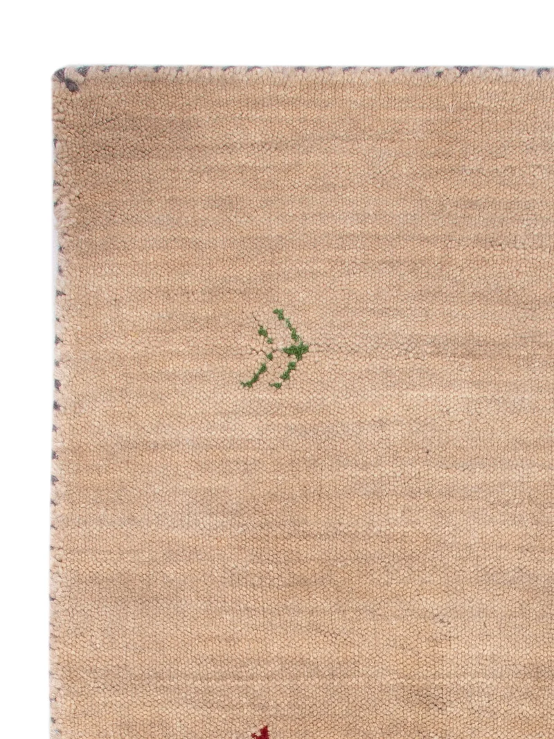 Loribaft Loom Teppich 60x90cm - Wollteppich - beige