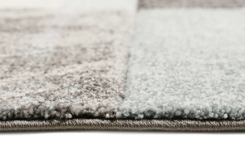 Teppich Kurzflor Grau Silber Blau "Mirage" WECONhome