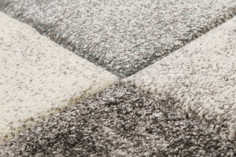 Teppich Kurzflor Grau Silber Blau "Mirage" WECONhome