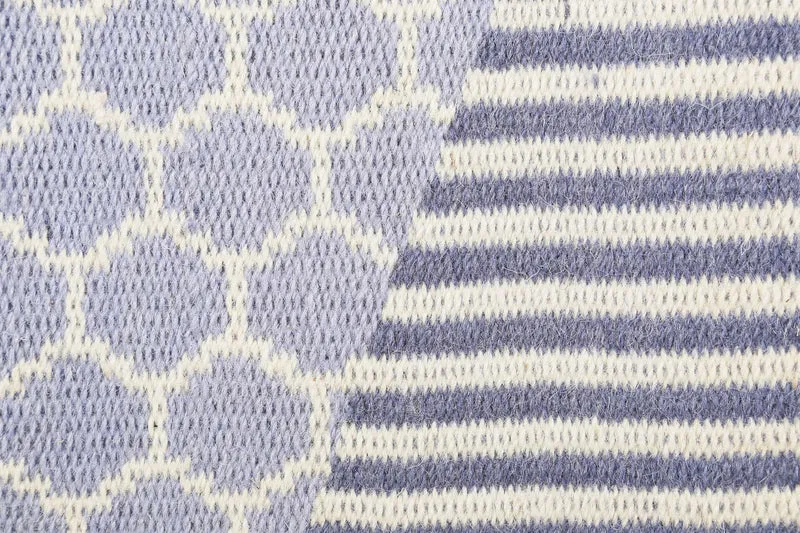 Esprit Kelim Teppich Hellblau aus Wolle "East Atlanta"
