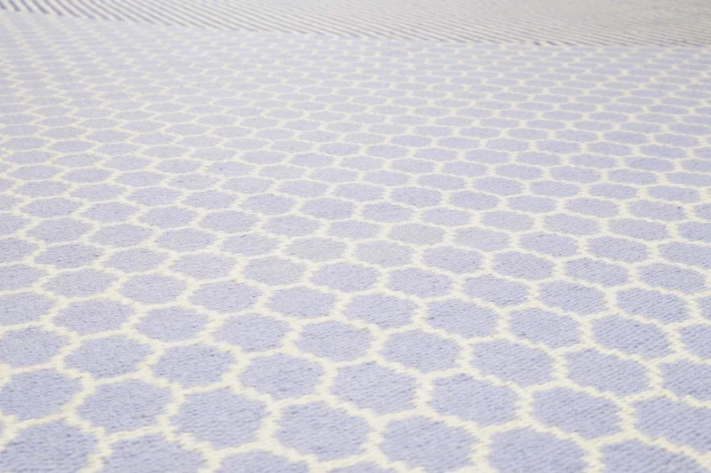 Esprit Kelim Teppich Hellblau aus Wolle "East Atlanta"