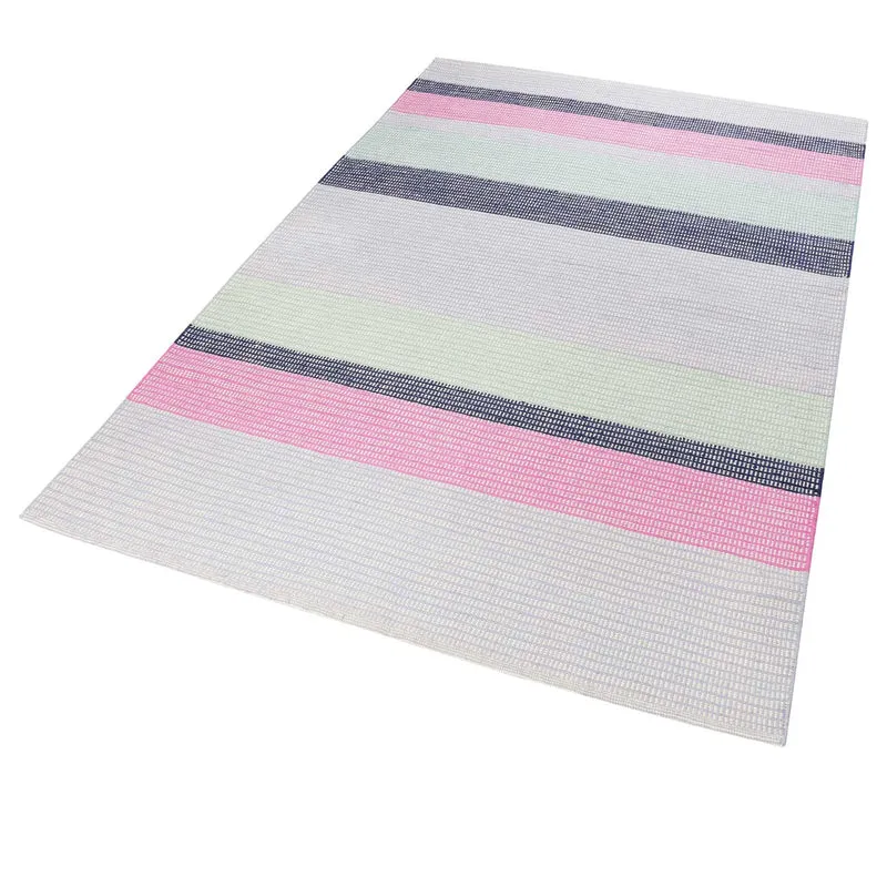 Esprit Kelim Teppich Blau Pink aus Wolle "Makon Kelim"