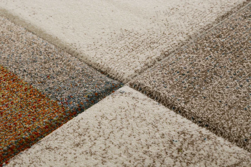 Teppich Kurzflor Beige Taupe Orange "Mirage" WECONhome