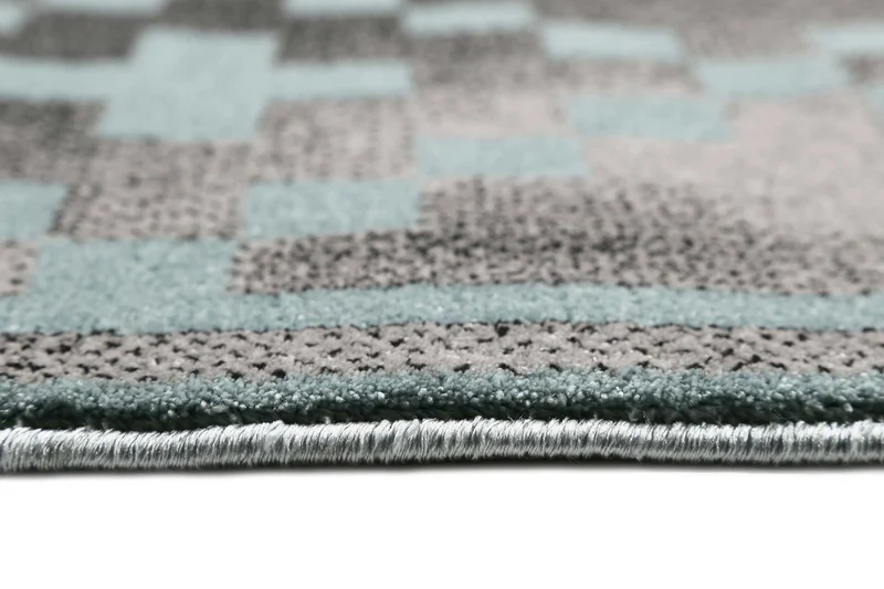 Teppich Grau Türkis Kurzflor "Pleasure 2.0" WECONhome