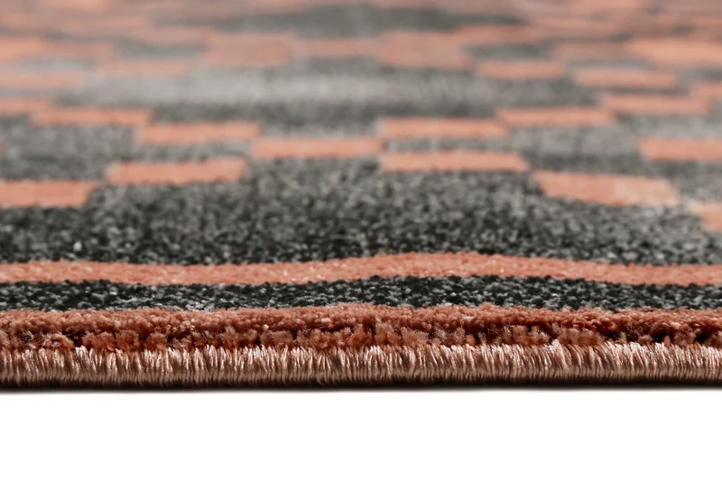 Teppich Grau Koralle Kurzflor "Pleasure 2.0" WECONhome