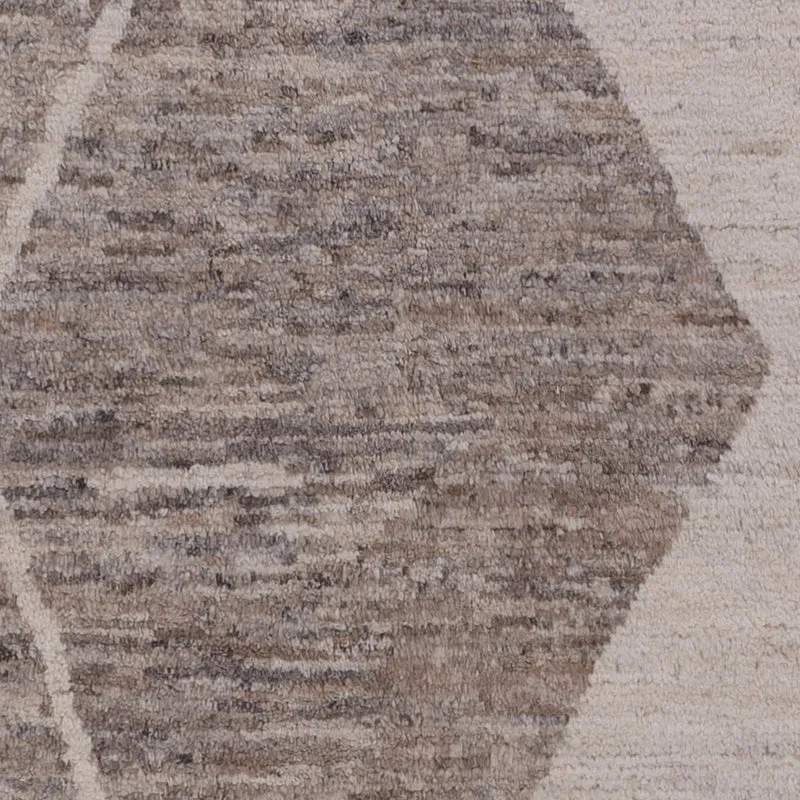 Berber Teppich 201x296cm - Wollteppich - dunkelgrau