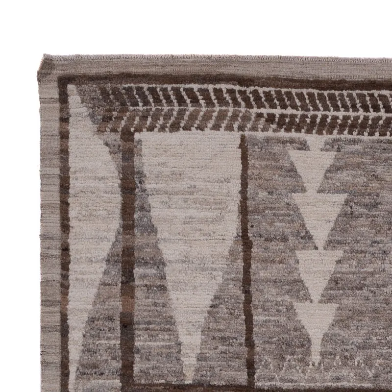 Berber Teppich 201x296cm - Wollteppich - dunkelgrau