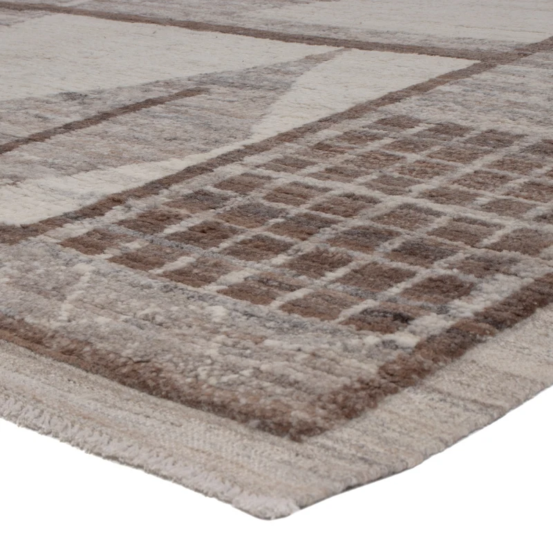 Berber Teppich 201x296cm - Wollteppich - dunkelgrau