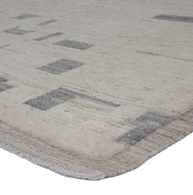 Berber Teppich 202x286cm - Wollteppich - hellgrau