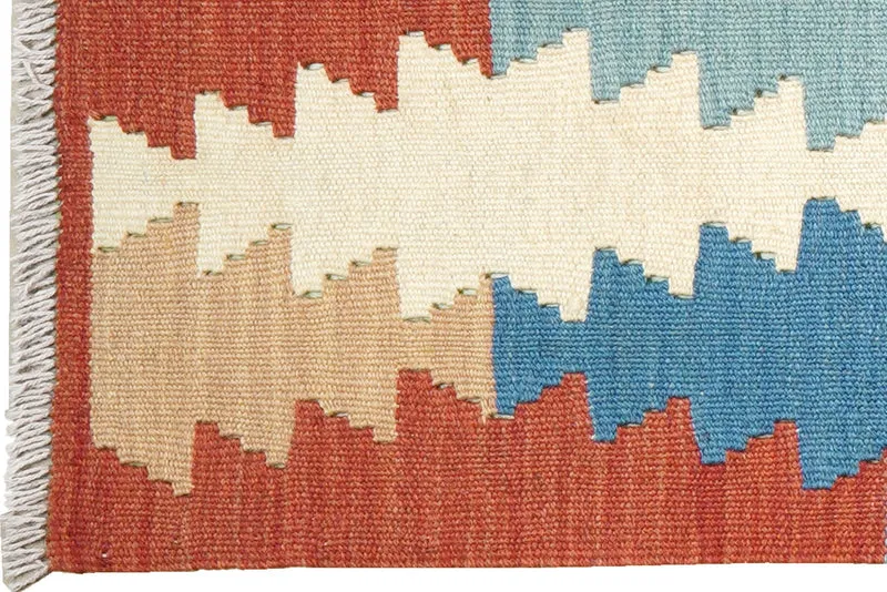 Kelim Gashgai · Handgewebt – Bunt, 247x61 cm