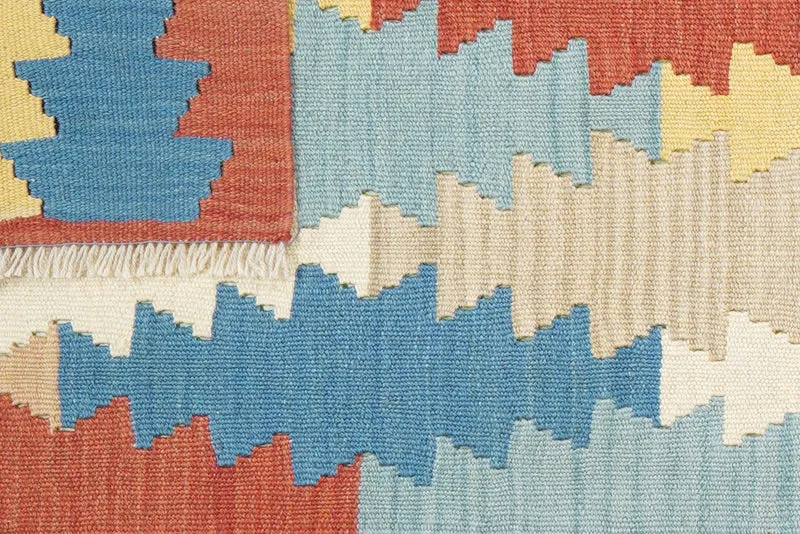 Kelim Gashgai · Handgewebt – Bunt, 247x61 cm