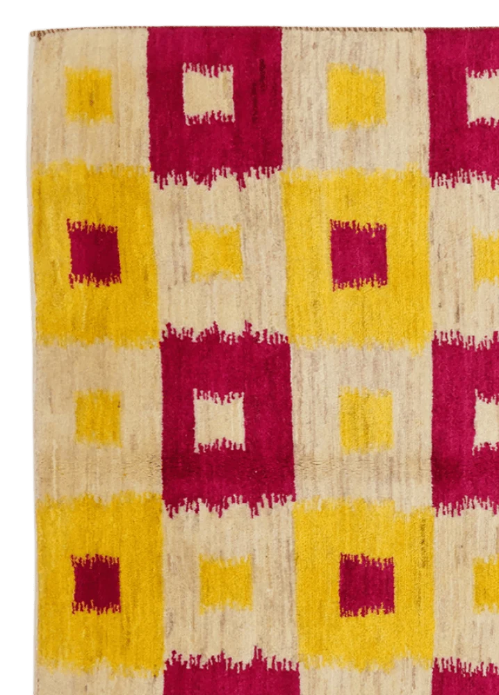 Rizbaf · Handgeknüpft – Gelb, 207x144 cm
