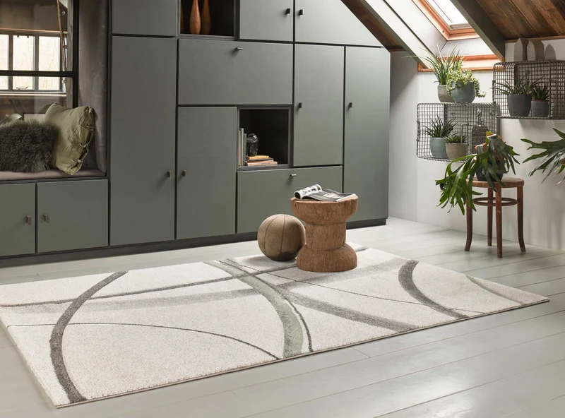 Teppich Kurzflor beige grün "Cloud7" WECONhome