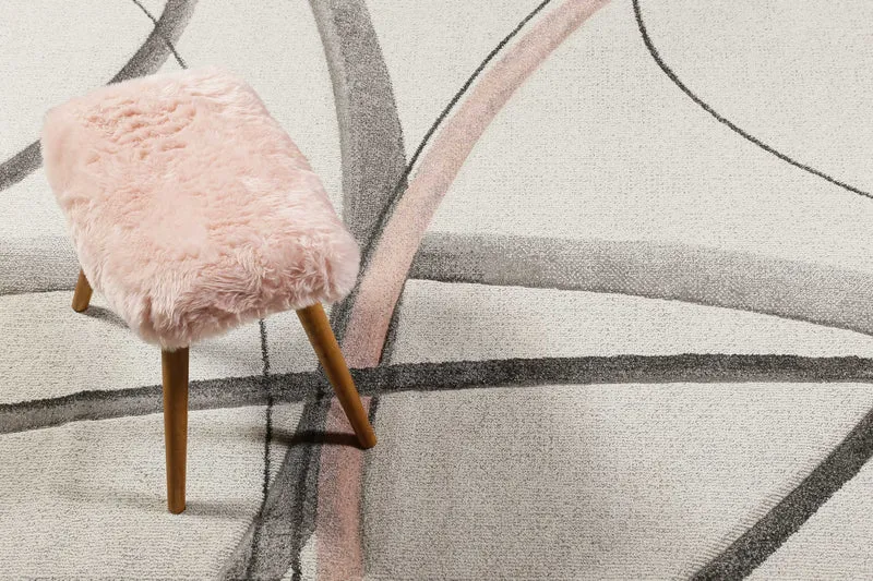 Teppich Kurzflor beige rosa "Cloud7" WECONhome