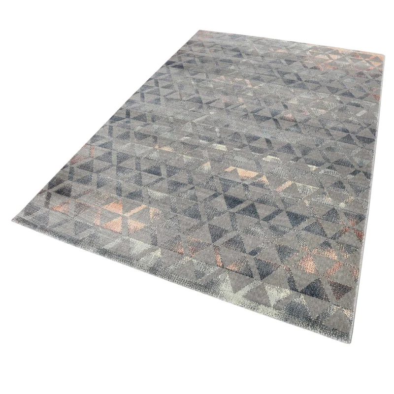 Teppich Grau Taupe Rosa Kurzflor "Pearl 2.0" WECONhome