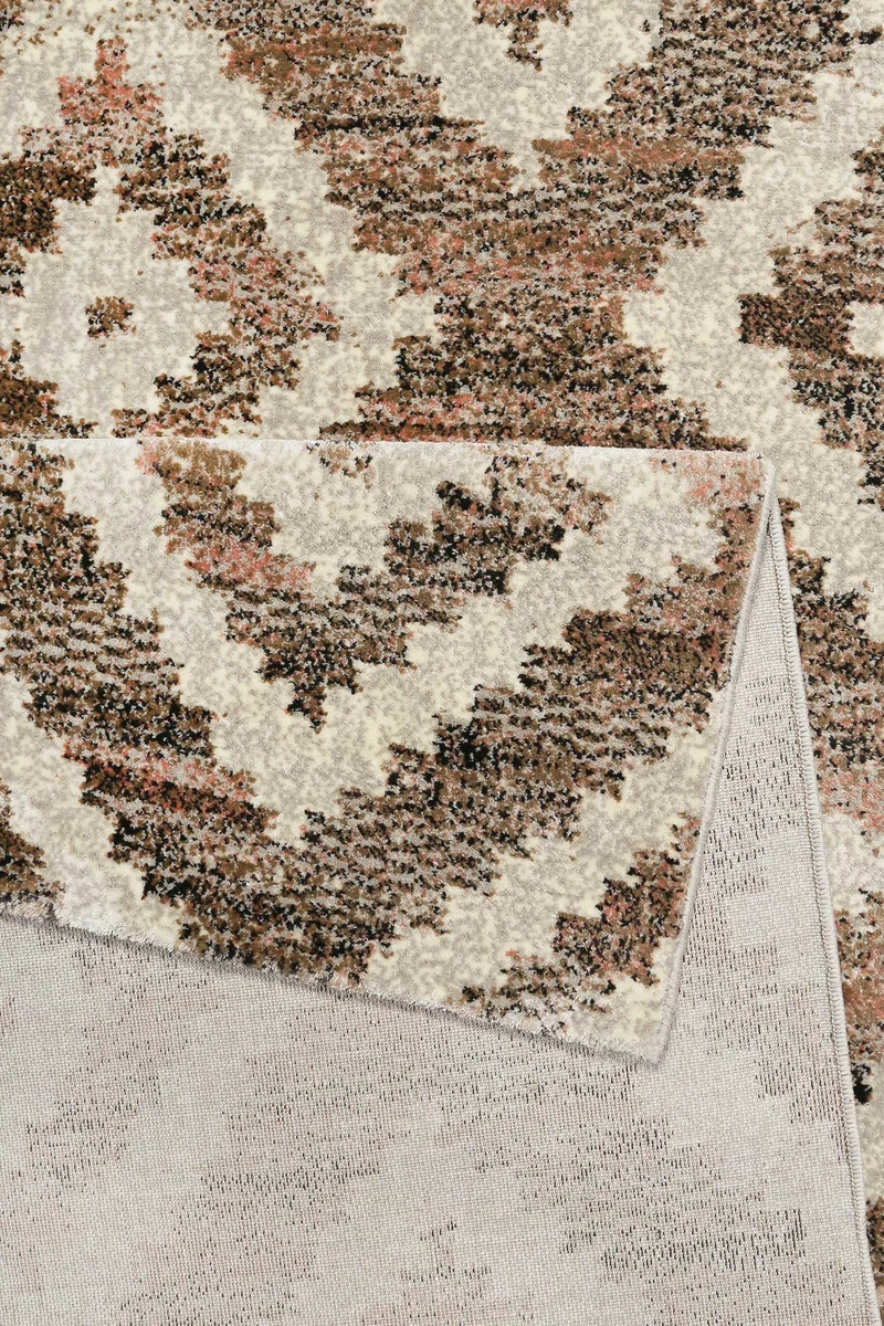 Teppich Beige Rosa Braun Kurzflor "Passion 2.0" WECONhome