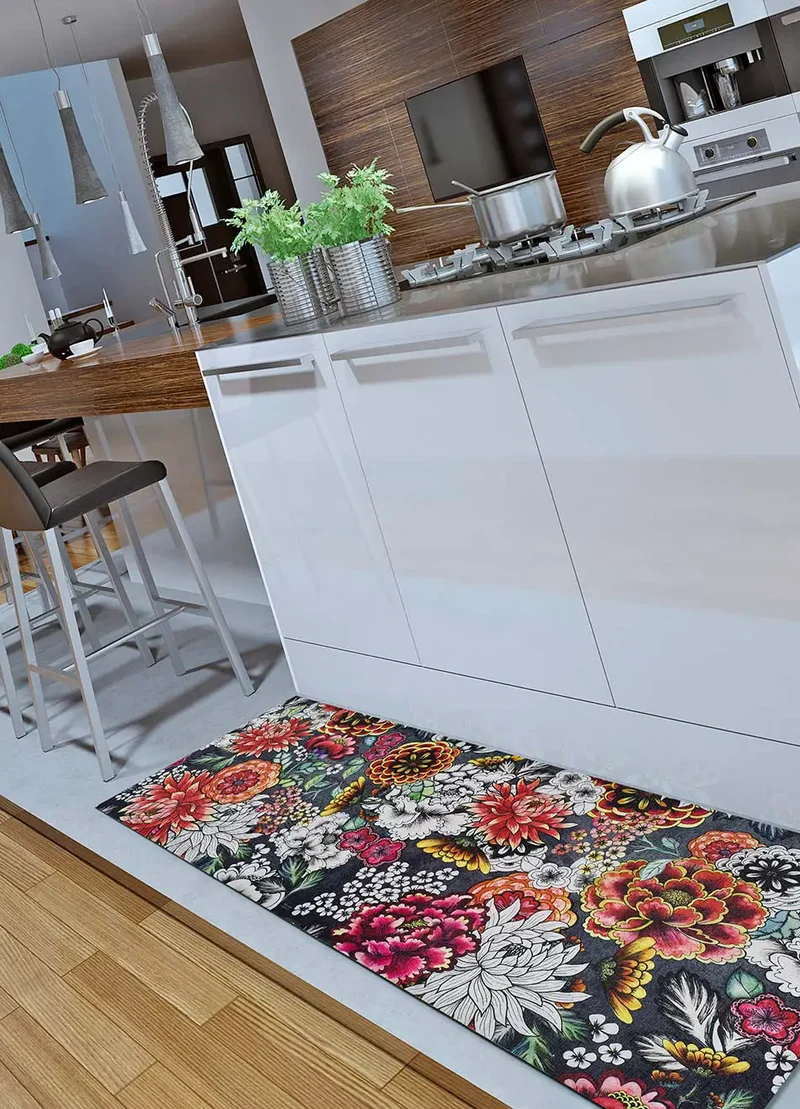 Alfombra de cocina antideslizante Ricci Colorful
