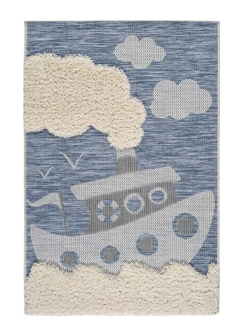 Alfombra infantil azul Chinky 106