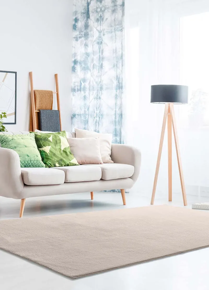 Alfombra lavable Loft Liso Crema