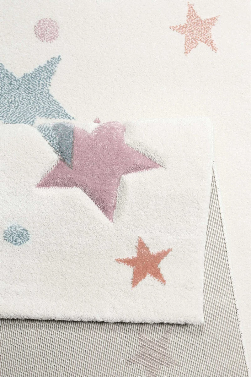 Esprit Kinderteppich beige rosa grau blau "Jonne"