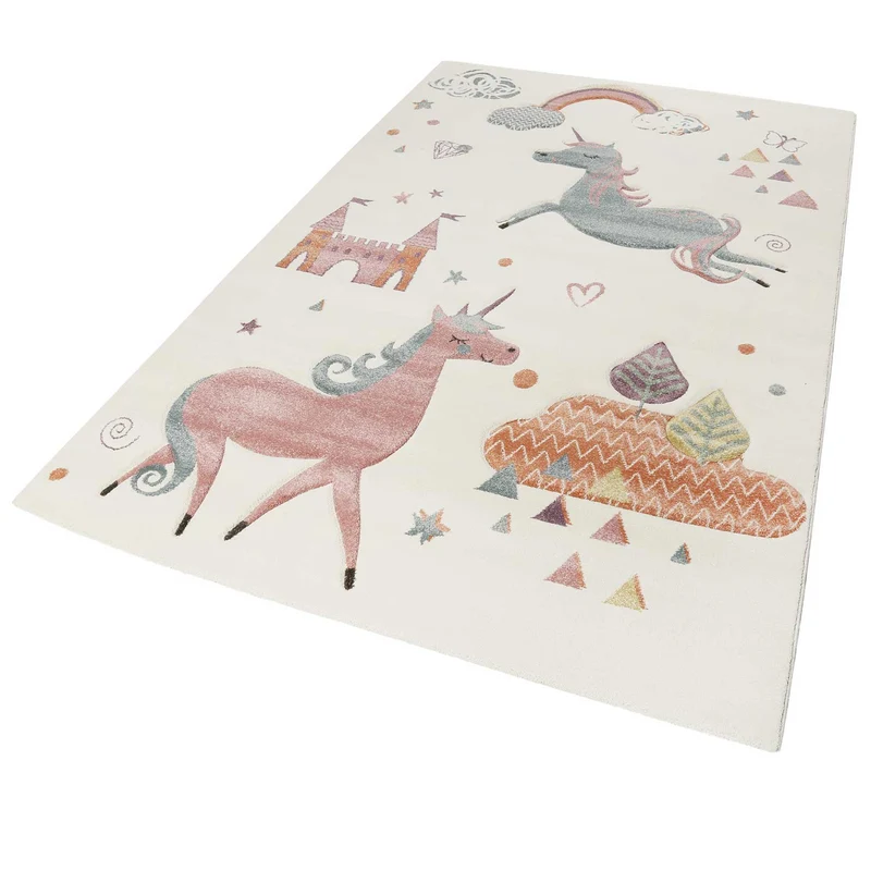 Esprit Kinderteppich beige "Sunny Unicorn"