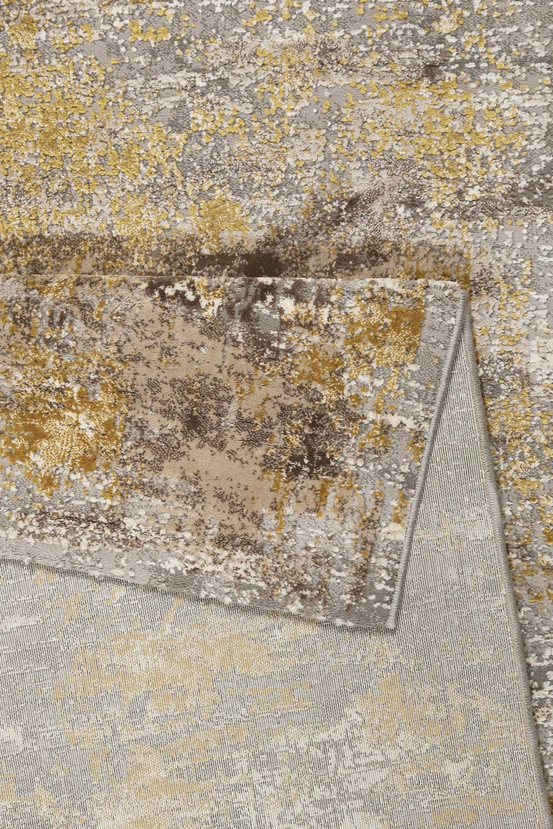 Esprit Teppich Grau Gold Kurzflor "Vintage Feels"