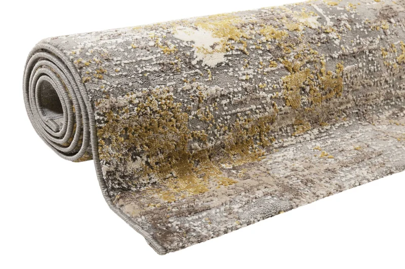 Esprit Teppich Grau Gold Kurzflor "Vintage Feels"