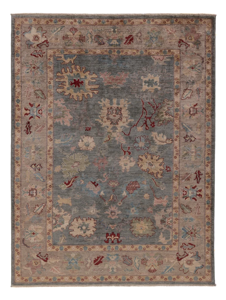 Usak Teppich 152x201cm - Orientteppich - dunkelblau