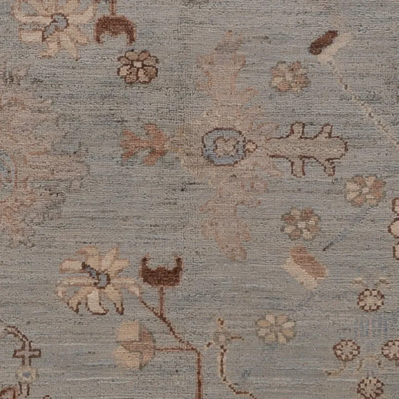 Usak Teppich 153x200cm - Orientteppich - hellblau