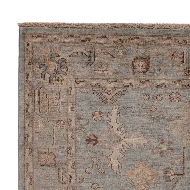 Usak Teppich 153x200cm - Orientteppich - hellblau