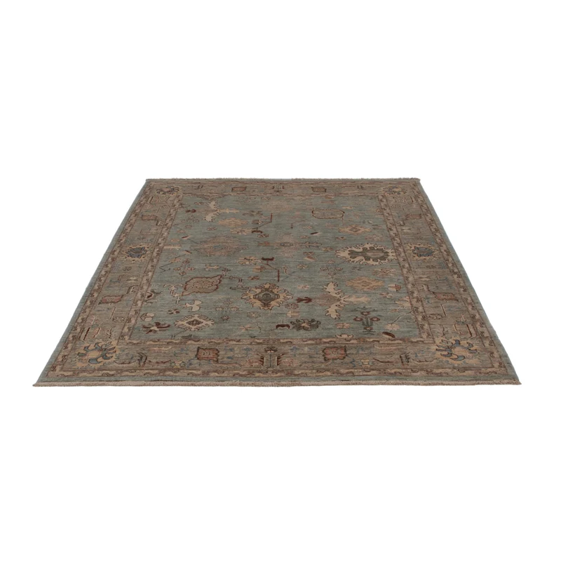 Usak Teppich 153x200cm - Orientteppich - hellblau
