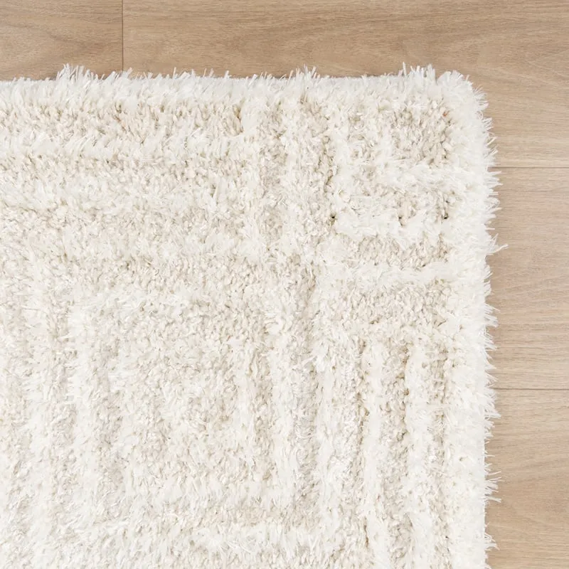 Skandinavischer Teppich - Lova Maze Creme