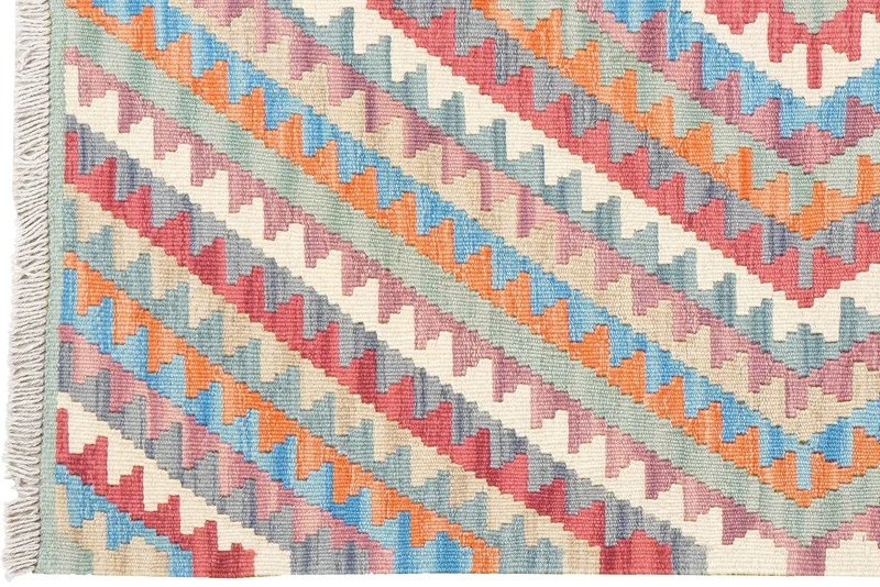 Kelim Gashgai · Handgewebt – Bunt, 132x97 cm