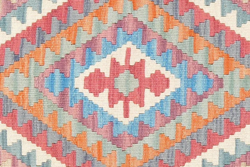 Kelim Gashgai · Handgewebt – Bunt, 132x97 cm