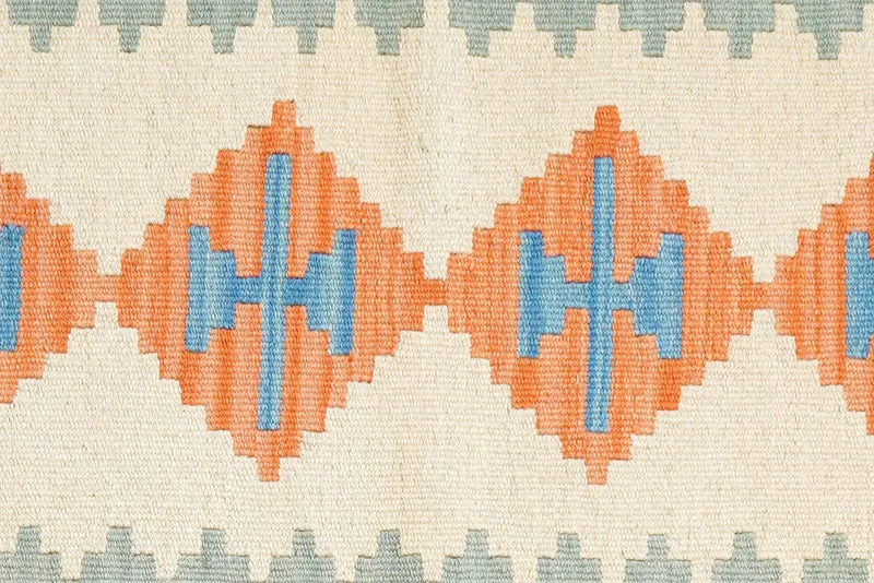 Kelim Gashgai · Handgewebt – Beige, 202x80 cm