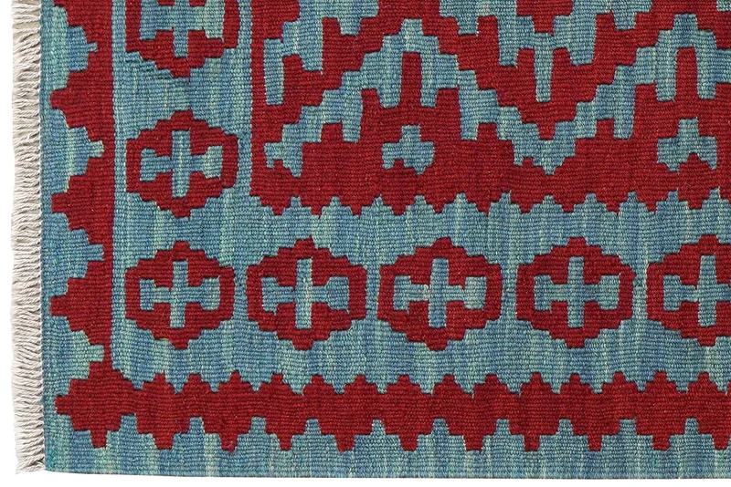 Kelim Gashgai · Handgewebt – Blau, 125x86 cm