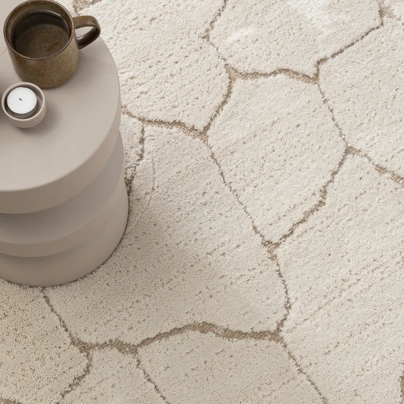 Teppich Wohnzimmer - Yune Stone Creme