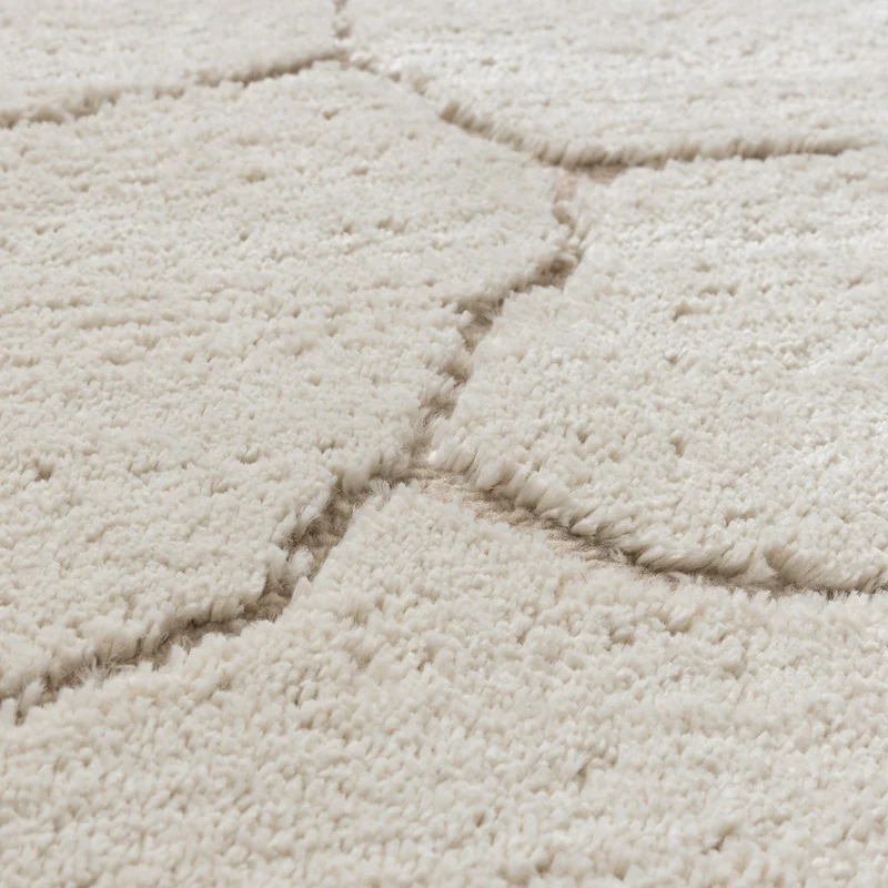 Teppich Wohnzimmer - Yune Stone Creme