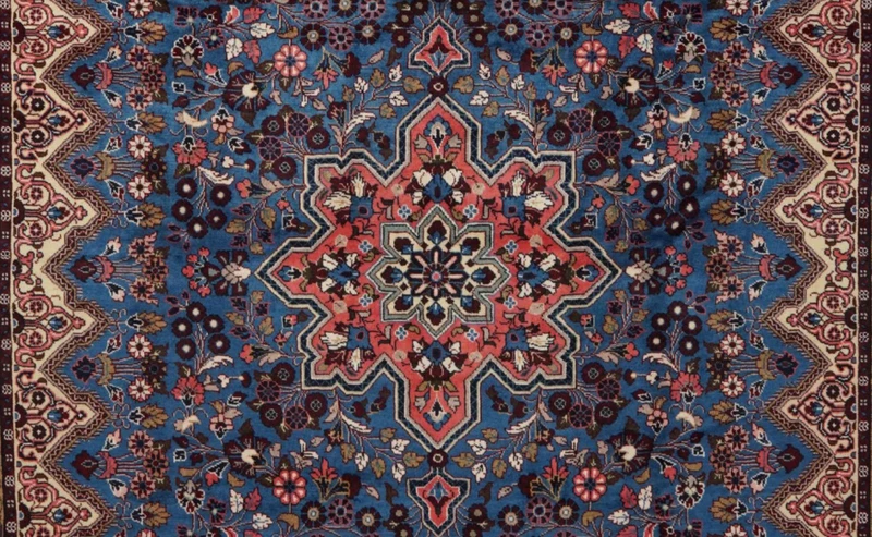 Mehreban · Handgeknüpft – Blau, 307x261 cm