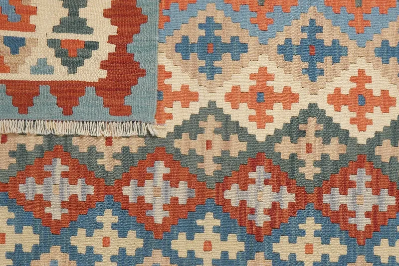 Kelim Gashgai · Handgewebt – Bunt, 143x158 cm