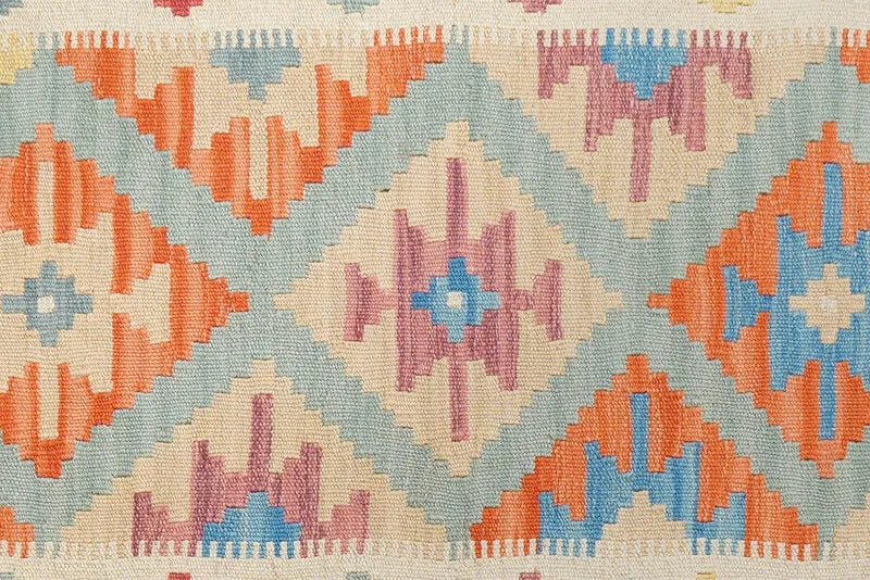 Kelim Gashgai · Handgewebt – Grün, 200x83 cm