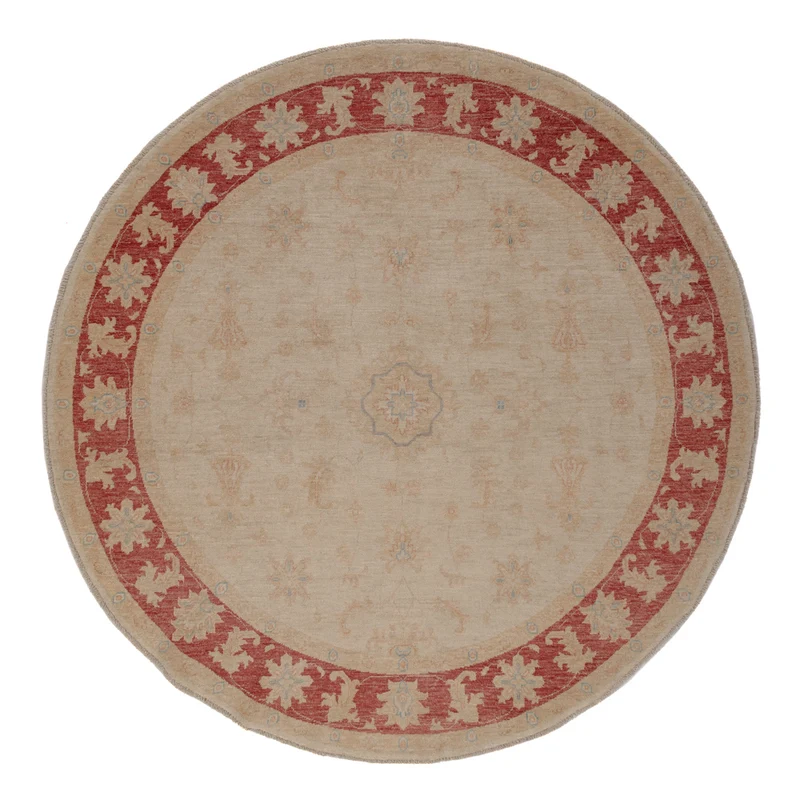 Ziegler Teppich 199x206cm - Orientteppich - hellbeige