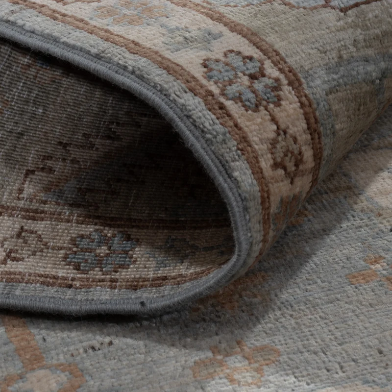 Usak Teppich 153x193cm - Orientteppich - hellblau