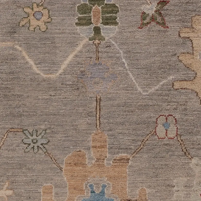 Usak Teppich 149x200cm - Orientteppich - dunkelbeige