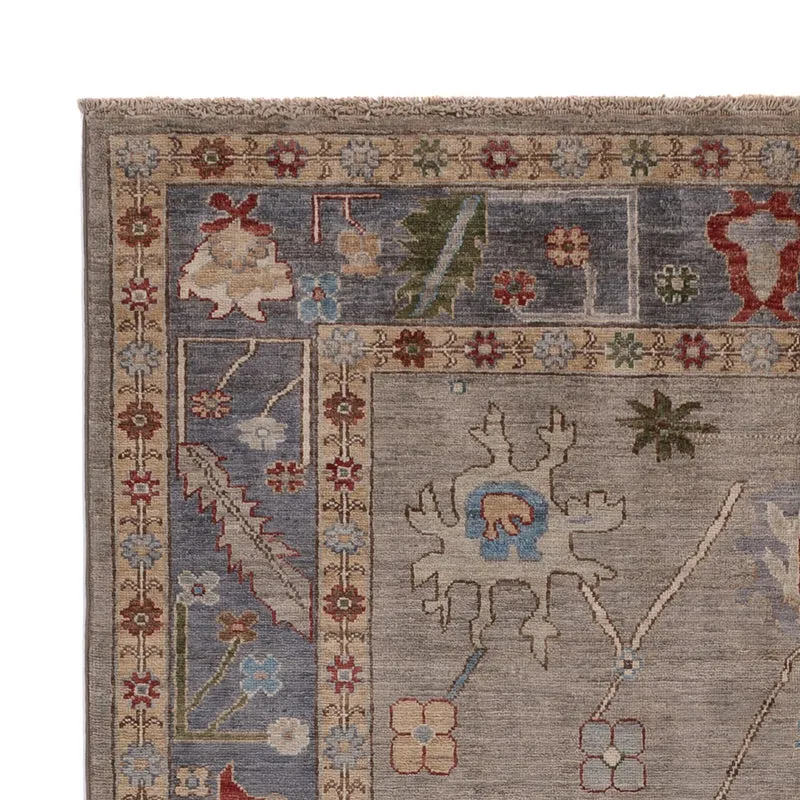 Usak Teppich 149x200cm - Orientteppich - dunkelbeige